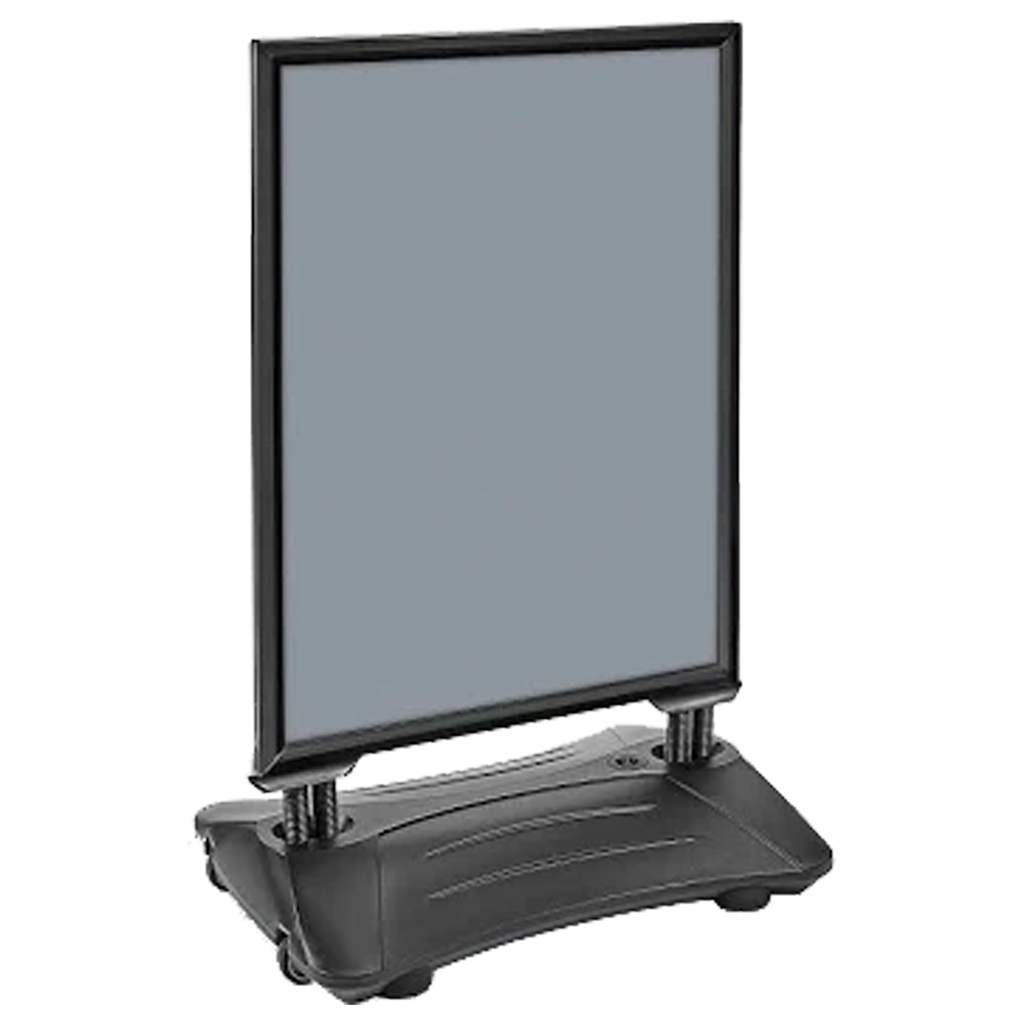 24" x 36" Black Plastic Sidewalk Spring Sign includes the top & base