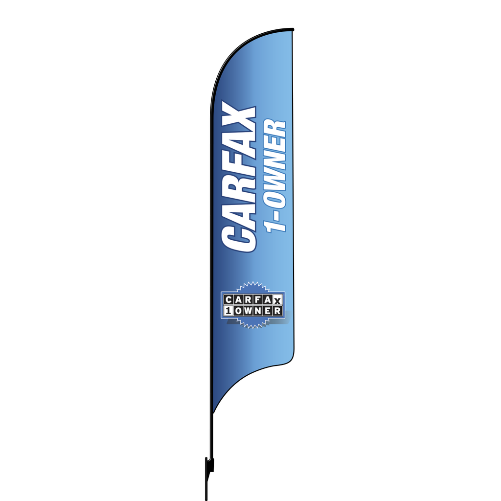 15' Carfax 1-Owner blue AdverSail Flag Kit