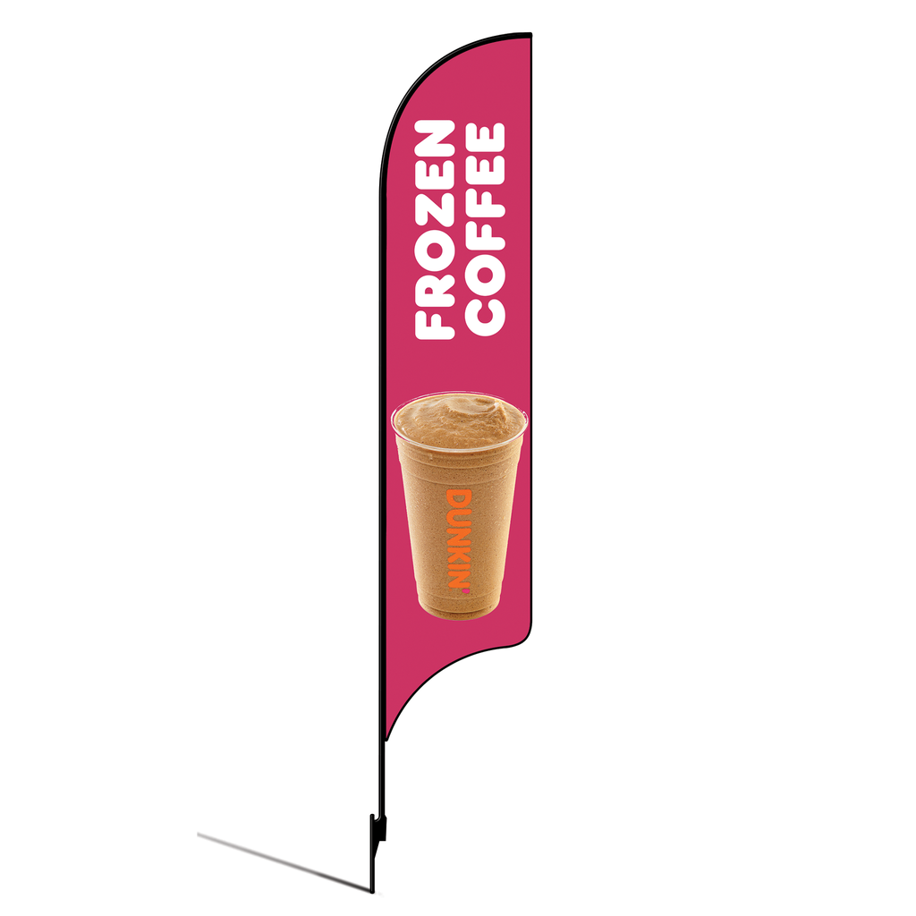 15' Dunkin' Donuts Pink Frozen Coffee AdverSail Flag Kit