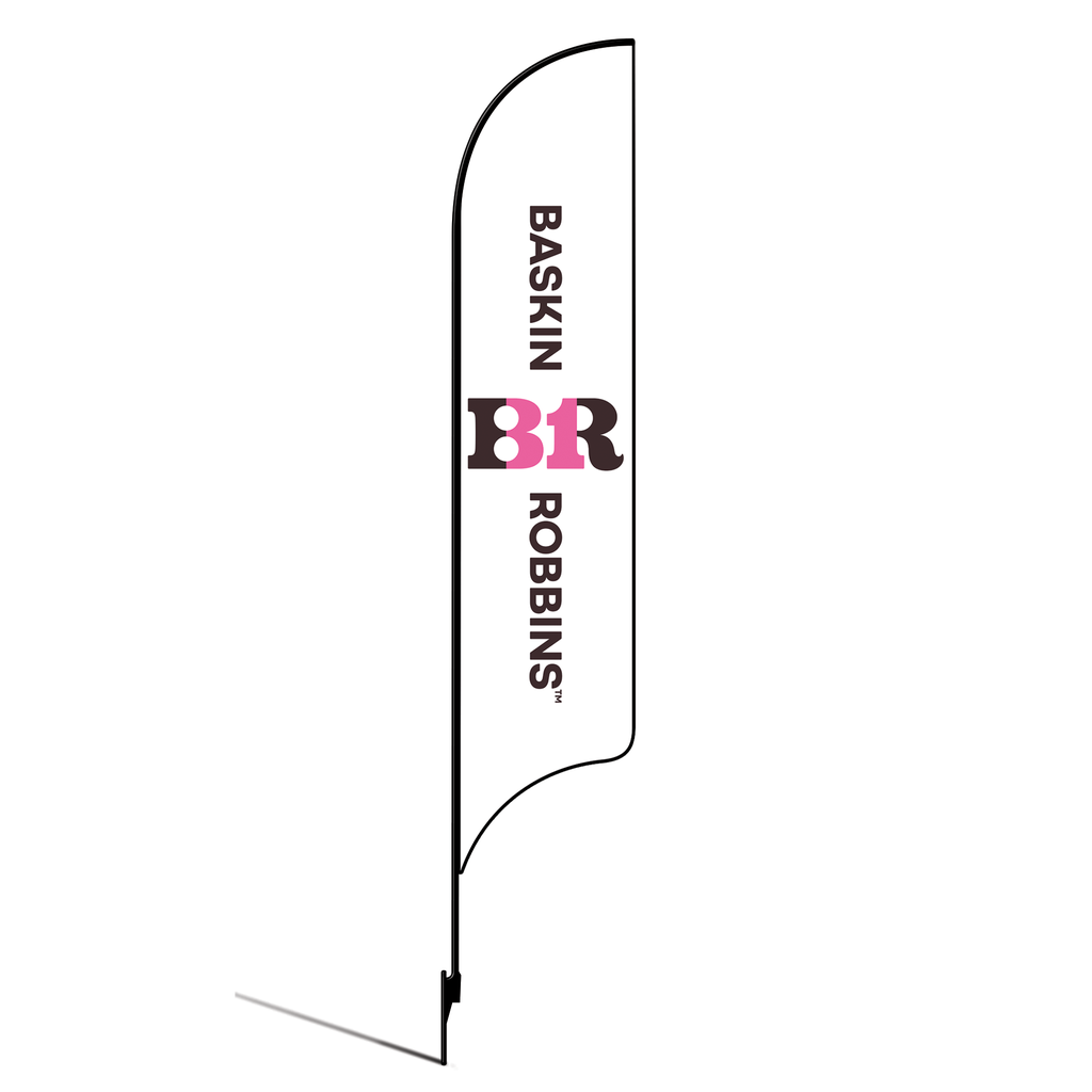 15' Baskin Robbins Horizontal Logo AdverSail Flag Kit
