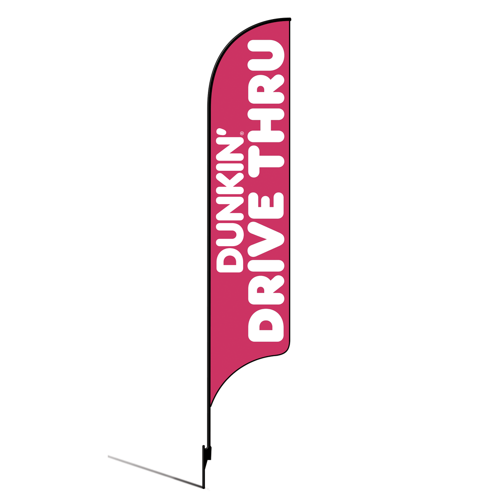 Kit for 15' Dunkin' Donuts Pink Drive Thru AdverSail Flag