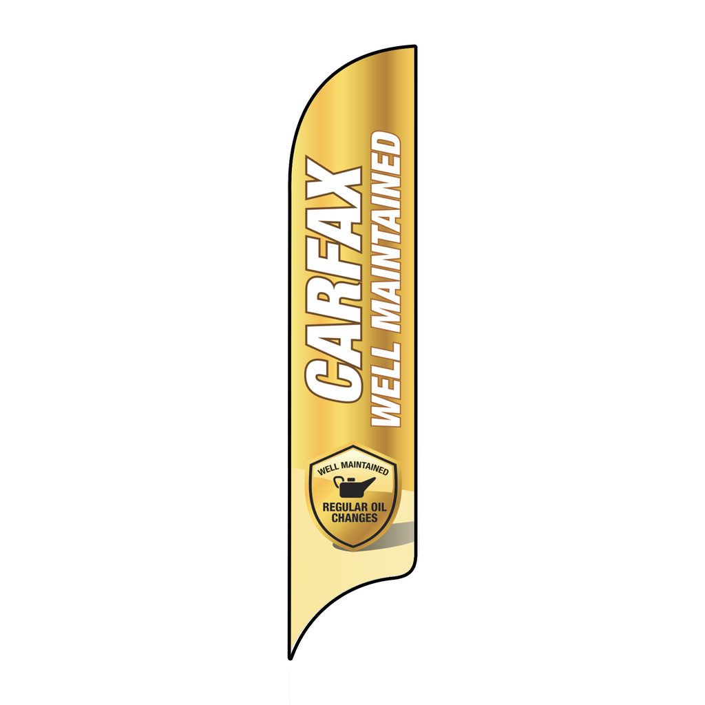 15' Carfax Yellow Well Maintained AdverSail Flag