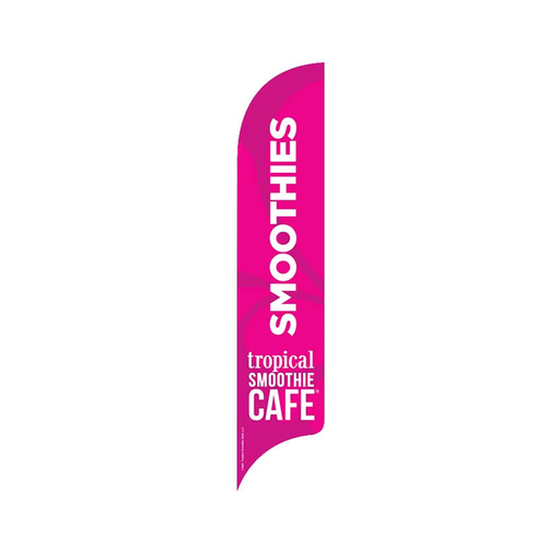 15' Tropical Smoothie Cafe Pink Smoothies AdverSail Flag